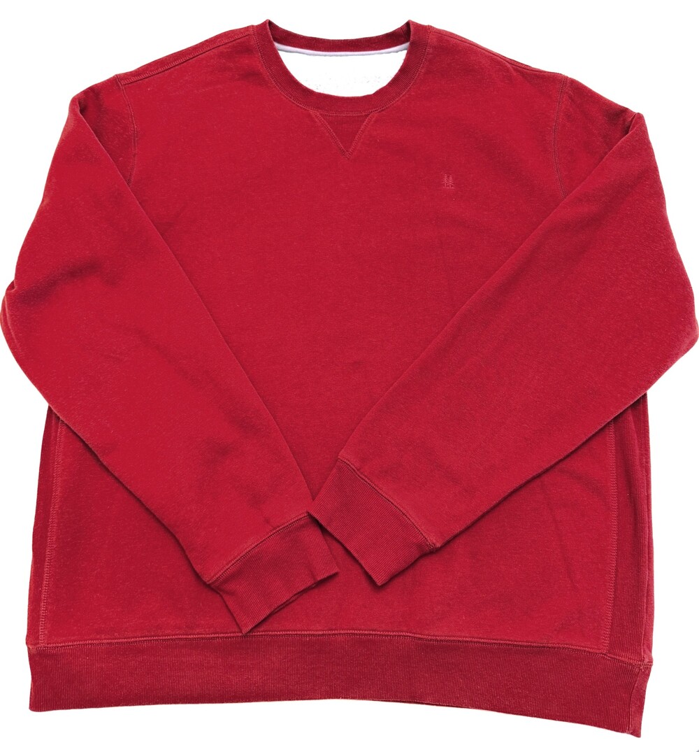 G.H. Bass & Co Mens XXL Brick Red/Rust Crewneck Sweatshirt For Hard Service Logo